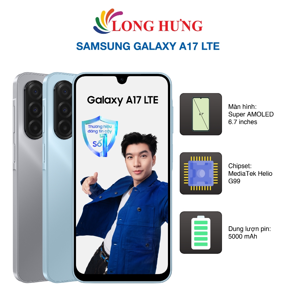 Điện thoại Samsung Galaxy A17 LTE - Hàng chính hãng