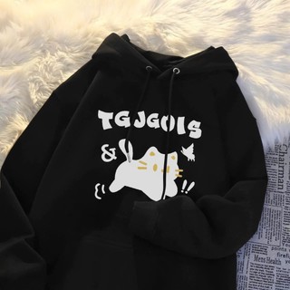Áo hoodie nữ nam form rộng KONOVA in hình mèo TQJ chất liệu nỉ bông dày dặn