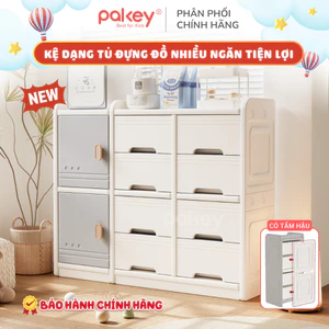 Kệ Đồ Chơi, Kệ Nhựa Đựng Đồ Cao Cấp PAKEY - Giá Để Đồ Nhiều Hộc Nhựa Nguyên Sinh An Toàn Cho Bé