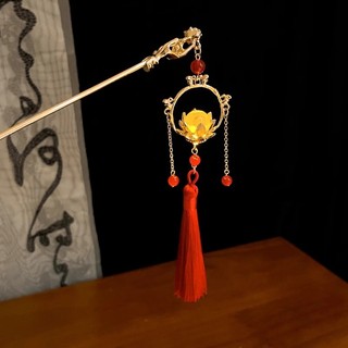 IK - Trâm Cài Cổ Trang Lồng Đèn Phụ Kiện Tóc Vintage Thủ Công Độc Đáo