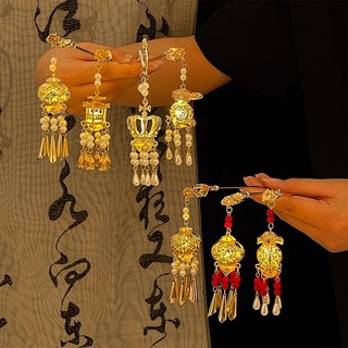 IK - Trâm Cài Cổ Trang Lồng Đèn Phụ Kiện Tóc Vintage Thủ Công Độc Đáo