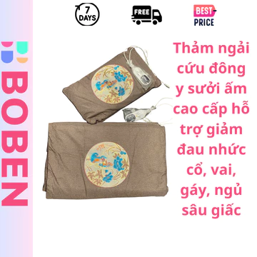 [ Hỏa Tốc] Thảm Ngải Cứu Thảo Dược Đông Y Có Sưởi Ấm Giúp Thư Giãn Mệt Mỏi, Giảm Đau Nhức Xương Khớp