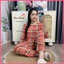 Đồ bộ mặc nhà Babydoll Quần dài Cổ tròn Tay dài, Chất tôn lanh mềm mát mịn Đủ size 40-65kg