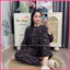 Đồ bộ mặc nhà Babydoll Quần dài Cổ tròn Tay dài, Chất tôn lanh mềm mát mịn Đủ size 40-65kg