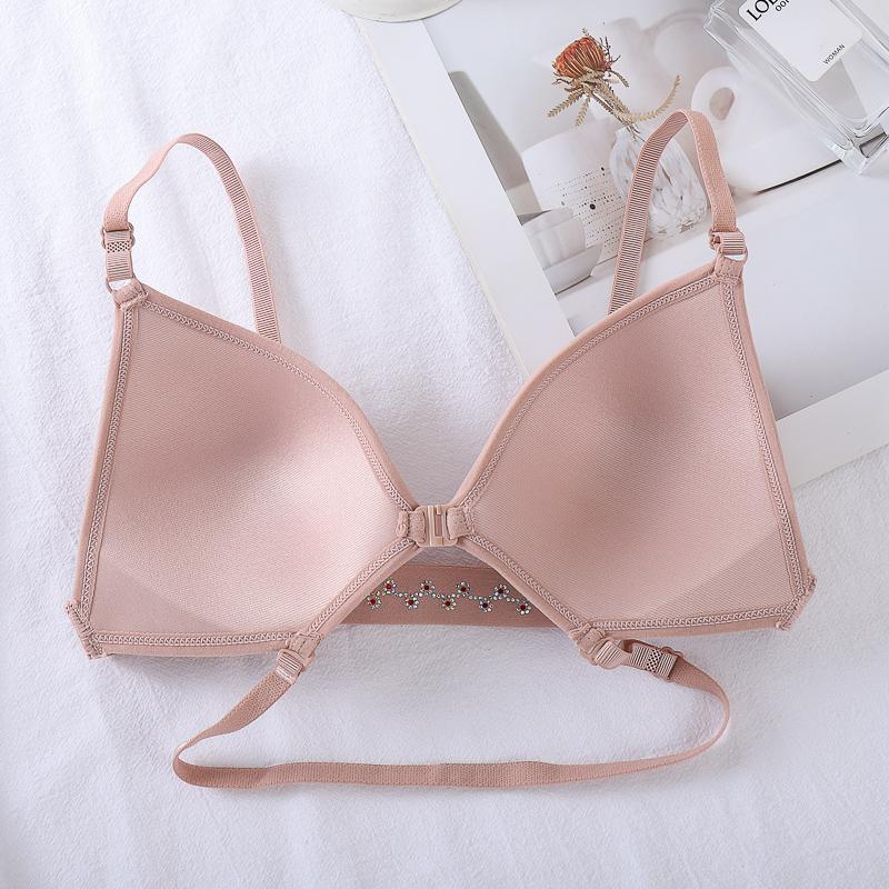 Áo Bra Cotton Cài Trước Gân Tăm Đệm Mỏng Thoải  228
