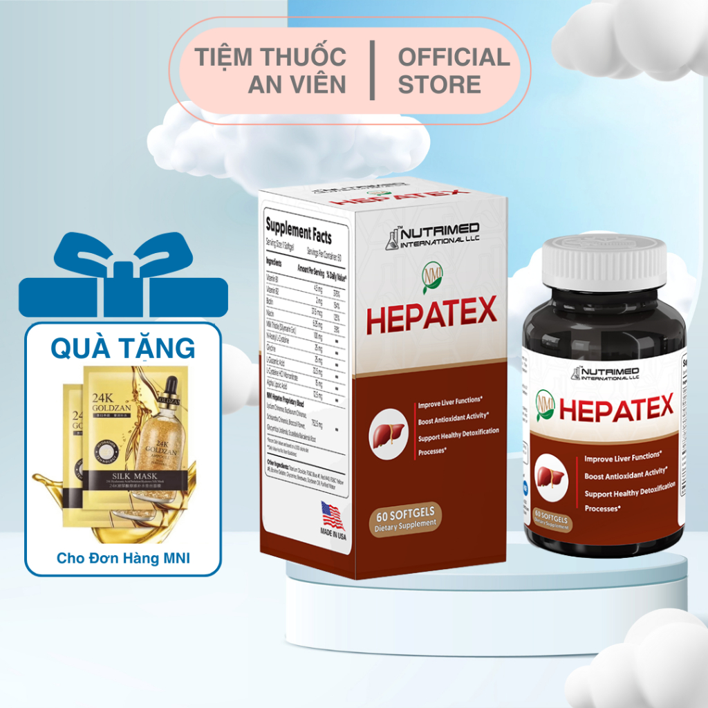 [CHÍNH HÃNG] Viên uống hỗ trợ tăng cường chức năng gan NMI – HEPATEX hạ ...
