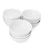 Bộ bát ăn cơm trắng trơn 6 và 10 món - Set chén cơm gia đình sứ cao cấp