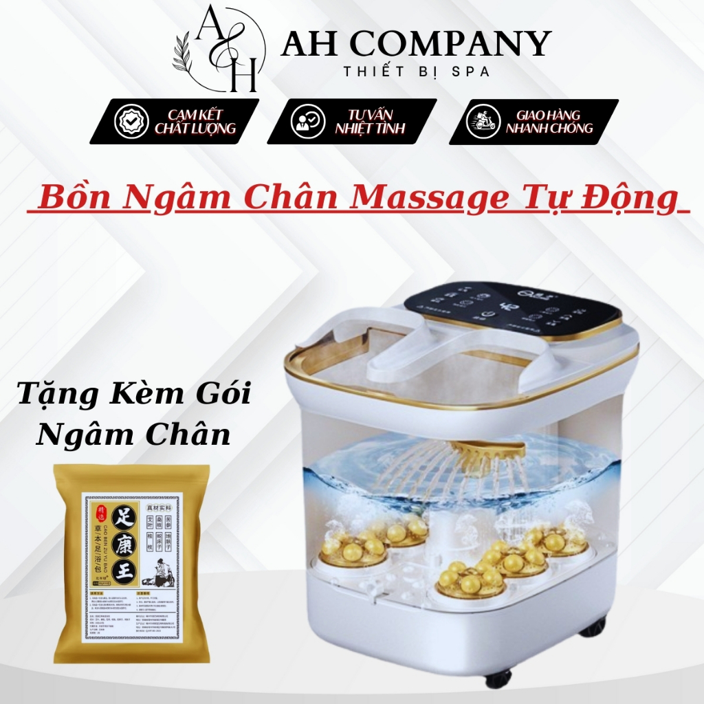 Bồn ngâm chân, Bồn massage chân tự động chăm sóc sức khoẻ,tự làm nóng nước giúp thư giãn, lưu thông máu