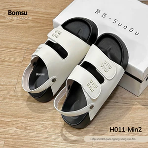 Dép sandal nữ quai ngang H011-min2 bản QCCC sang xịn phom tôn dáng - Dép nữ thời trang cao cấp full hộp