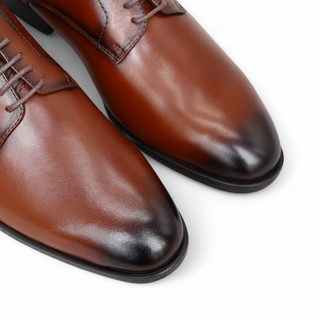 Giày Classic Derby CL2 - JOG04 , phối màu nâu sáng Patina , da bò Nappa nguyên tấm ( CL2-V )