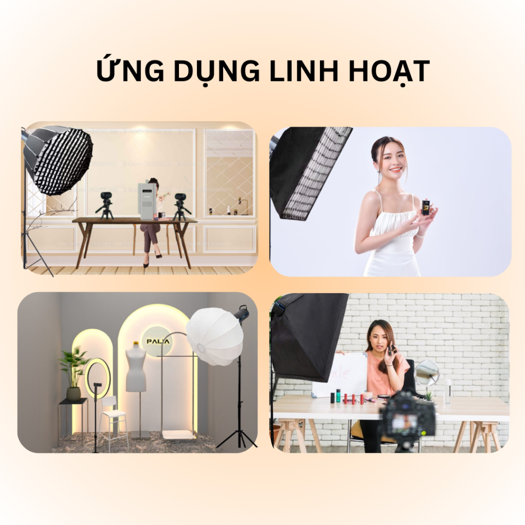 HỎA TỐC HN - Đèn Livestream Đèn softbox hình cầu,vuông,tổ ong chân 2m8,Trợ Sáng Studio,Livestream,Chụp Ảnh Chuyên Nghiệp