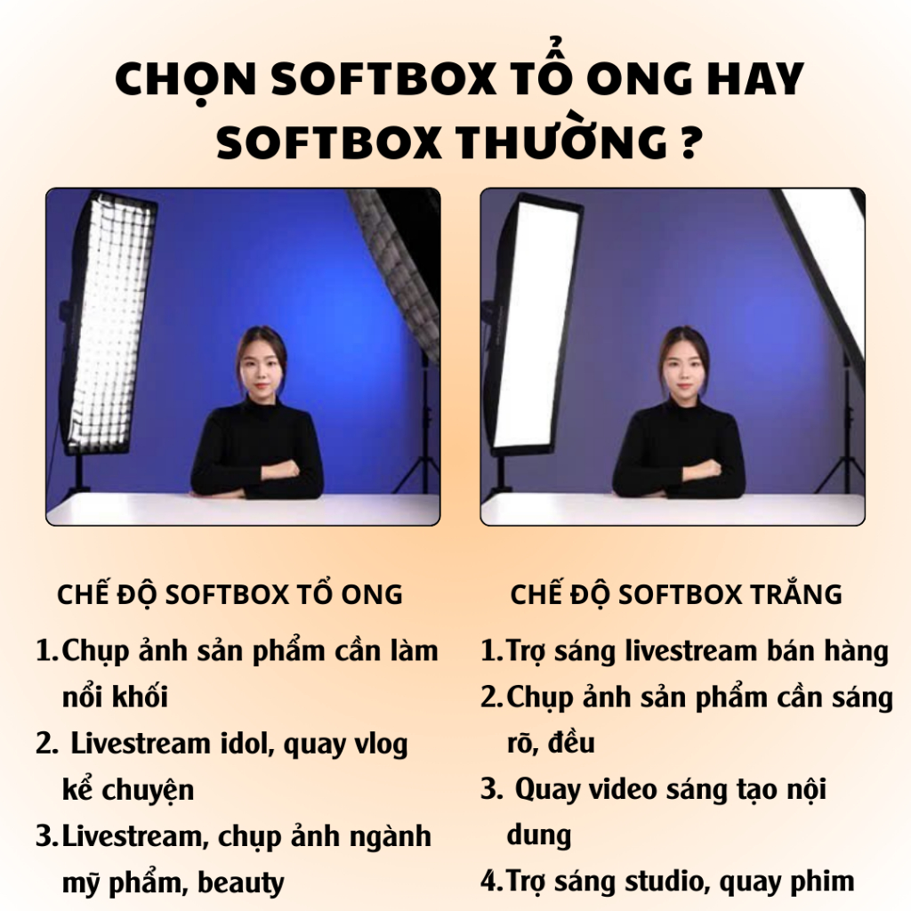 HỎA TỐC HN - Đèn Livestream Đèn softbox hình cầu,vuông,tổ ong chân 2m8,Trợ Sáng Studio,Livestream,Chụp Ảnh Chuyên Nghiệp