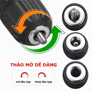Combo Đầu chuyển khoan, Đầu chuyển vít Đầu bắt vít cho Bulong Máy Vặn Vít Workfix Chính Hãng, Bảo Hành 12 Tháng