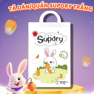 [SUPDRY] Tã Bỉm Dán/Quần Supdry Trắng Siêu Mềm Mịn, Khô Thoáng Cho Bé Size NB/S/M/L/XL/XXL/3XL/4XL