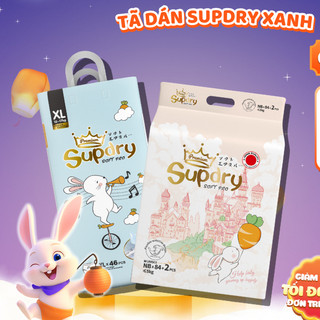 [SUPDRY] Tã/Bỉm Dán Supdry Premium SoftPro, Bỉm Dán Supdry Xanh Siêu Mềm Mịn Và Thấm Hút, An Toàn Cho Bé