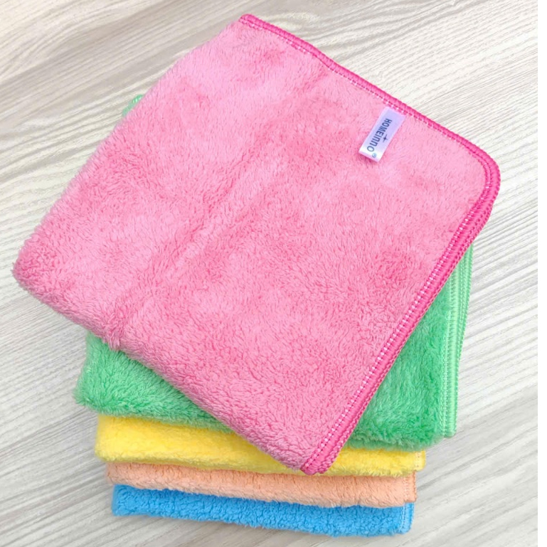 Khăn Lau Đa Năng Mặt Bông Xù Dày Microfiber Cao Cấp Homeinno Lau Siêu Sạch, Siêu Bền, Dầy Dặn Dùng Lau Mặt, Lau Đồ Dùng