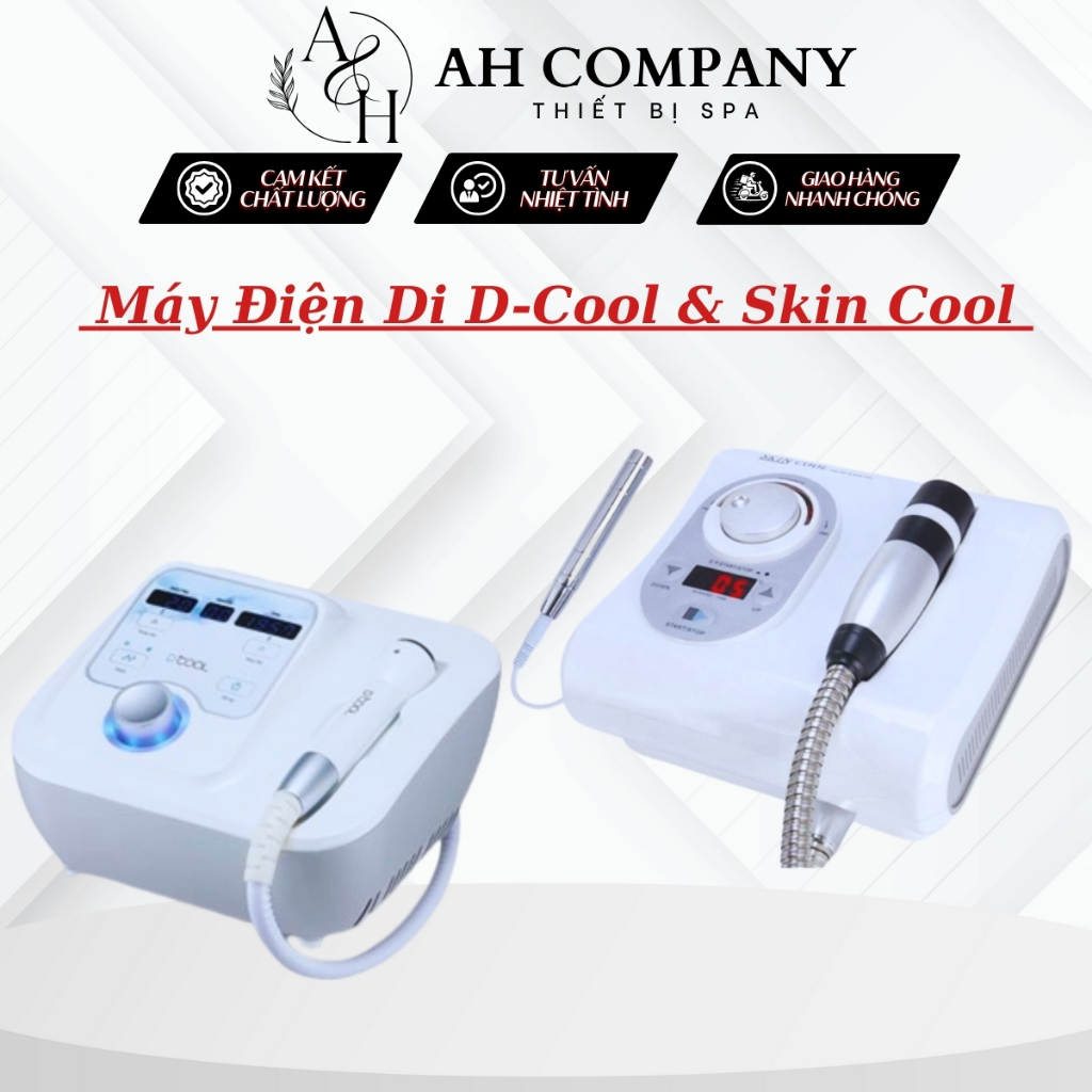 Máy Điện Di Skin Cool, Điện Di D-Cool Thiết Bị Chăm Sóc Da Không Xâm Lấn, Chế Độ Nóng Lạnh Chuyên Sâu Loại 1