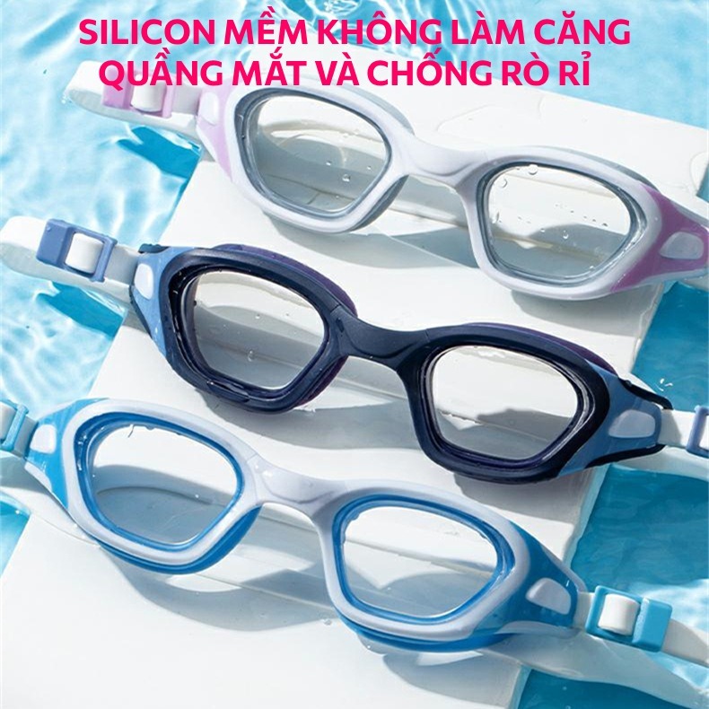 Kính bơi nam nữ mắt trong SPORTY 58 chống nước, hạn chế sương mờ, bảo vệ mắt tuyệt đối