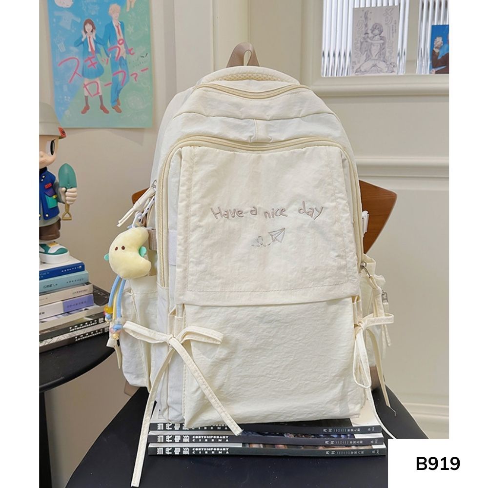 Balo đi học nam nữ phong cách Ulzzang nhiều ngăn dung tích lớn cho học sinh,sinh viên B919 gagastore