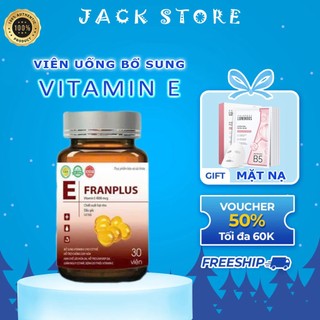 Vitamin E Đỏ FRANPLUS Hỗ Trợ Làm Đẹp Da, Trắng Da, Hạn Chế Lão Hóa, Nám Sạm Chính Hãng