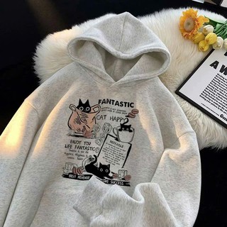 Áo hoodie nam nữ áo nỉ unisex form to rộng tay bồng chất liệu nỉ bông dày dặn in FATASIC