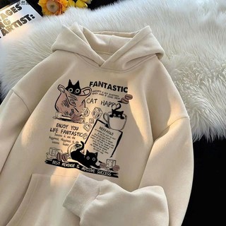 Áo hoodie nam nữ áo nỉ unisex form to rộng tay bồng chất liệu nỉ bông dày dặn in FATASIC