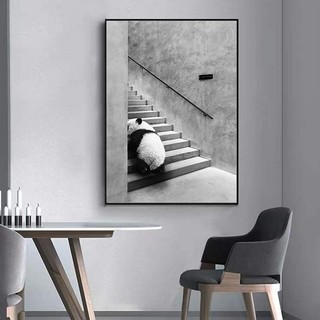 Tranh treo tường trừu tượng khổ lớn treo quán cafe BH160 - Tranh treo decor, trang trí nhà, quán cafe, quán ăn cao cấp