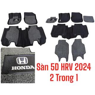 Thảm lót sàn Honda HRV 2022-2025 sàn NHỰA 5D TPE MẪU KHÔNG TRÀN VIỀN KÈM RỐI-TL, đúc vừa khít theo xe, không mùi