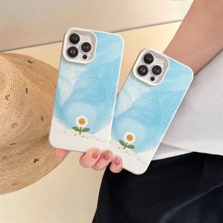 Ốp Lưng iPhone TPU Hoạ Tiết Da Mềm Hoa Mặt Trời Chống Sốc, Bảo Vệ Camera - iP X/XS/11/12/13/14/15/16/17/Plus/Pro/Max/Air