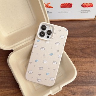 Ốp Lưng iPhone TPU Hoạ Tiết Da Mềm Mèo Cá Chống Sốc, Bảo Vệ Camera - iP 7/8/X/XS/11/12/13/14/15/16/17/Plus/Pro/Max/Air