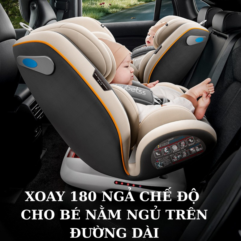 Ghế ngồi ô tô cho bé  360 An toàn, tiện lợi cùng bé đồng hành trên mọi nẻo đường