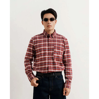 Áo sơ mi caro nam vải flannel. Fitted - ROUTINE 10F25SHL001