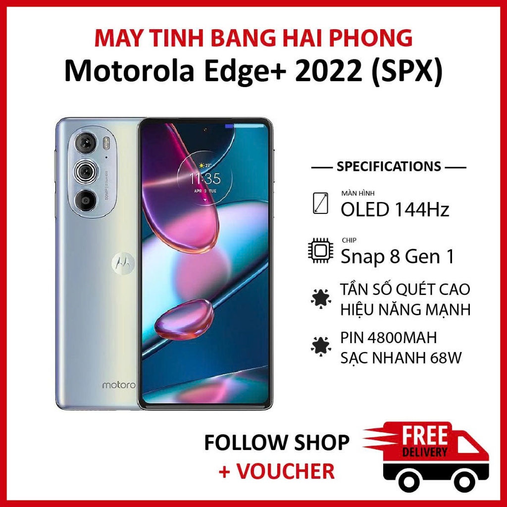 [Máy Cũ] Điện thoại Motorola Edge Plus 5G UW 2022 (SPX) RAM 12/256 chip Snapdragon 8 Gen 1 Pin 4800 mAh | BigBuy360 - bigbuy360.vn