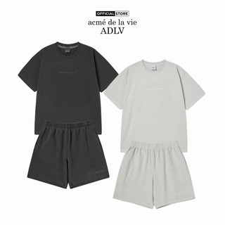 Bộ quần áo ADLV Simple Logo Pigment màu than chì/xám nhạt - Hàng chính hãng