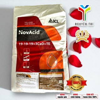 Phân bón NPK NovAcid 19-19-19+3CaO+TE - ICL Israel - Dưỡng cây, lá xanh, tan hoàn toàn, bao 25kg