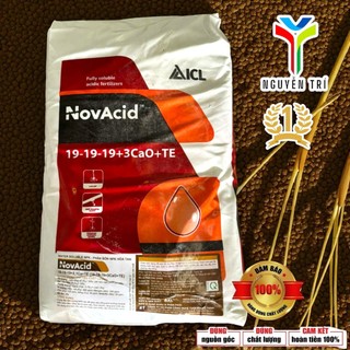 Phân bón NPK NovAcid 19-19-19+3CaO+TE - ICL Israel - Dưỡng cây, lá xanh, tan hoàn toàn, bao 25kg