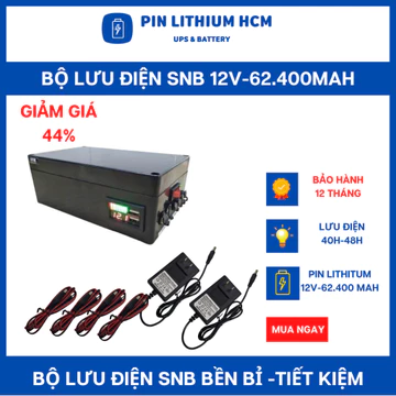 Bộ lưu điện UPS 12V cho camera,wifi, lưu điện từ 20h-48h, BH 12 tháng