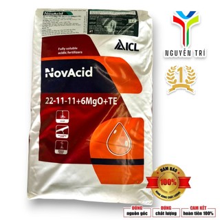 Phân bón NPK NovAcid 22-11-11+6MgO+TE - ICL Israel - Dưỡng chồi, phát đọt, xanh lá, bao 25kg