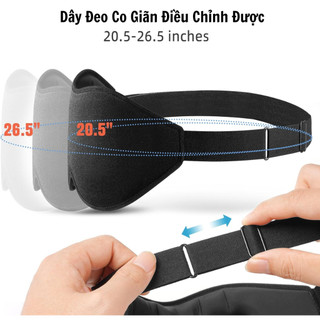 Bịt Mắt Ngủ 3D Cao Cấp SOFTURE Chặn Sáng 100%, Mềm Mại Thoáng Khí Có Dây Đeo Điều Chỉnh - SBM02