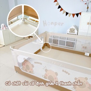Thanh chắn giường Honper hình Capybara an toàn cho bé