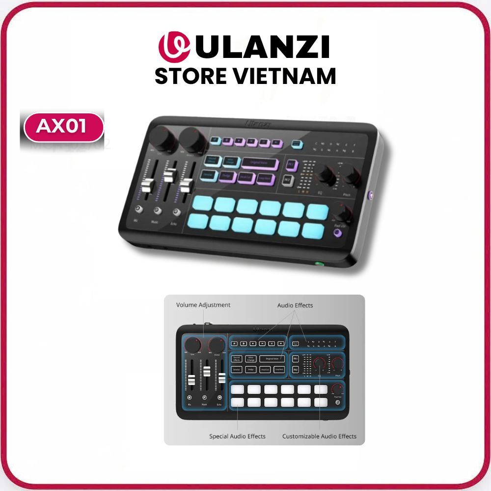 Bàn trộn âm thanh Ulanzi AX01