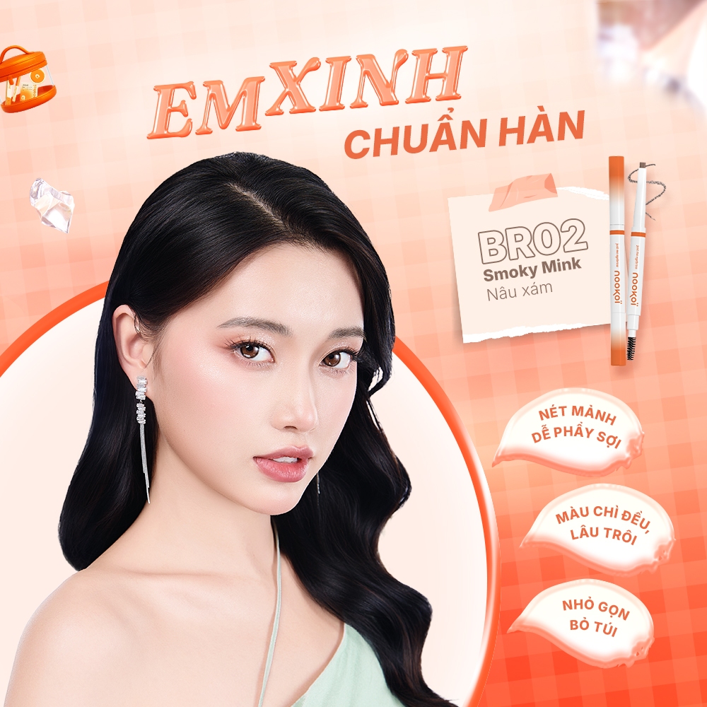 Chì kẻ mày Nookoi Just Me Eyebrow - 0.2g