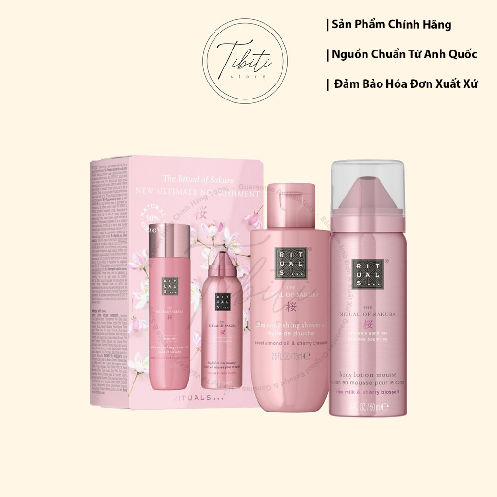 Bộ dưỡng da hoa anh đào cao cấp Rituals The Ritual of Sakura New ...