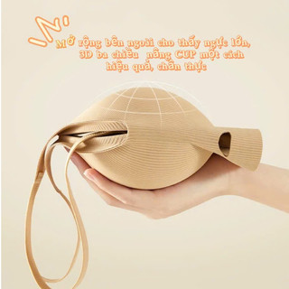 Áo Lót Bra Nữ Ôm Vòng 1 Không Lộ Viền Áo Su Mỏng Mút Đệm Tròn Gom Quả Chống Xệ Không Gọng MÃ 9737