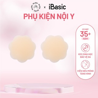 Miếng dán ngực silicone iBasic có lỗ thoáng khí chống mồ hôi siêu dính tái sử dụng PK117-1