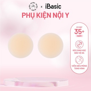 Miếng dán ngực silicone iBasic có lỗ thoáng khí chống mồ hôi siêu dính tái sử dụng PK117-1