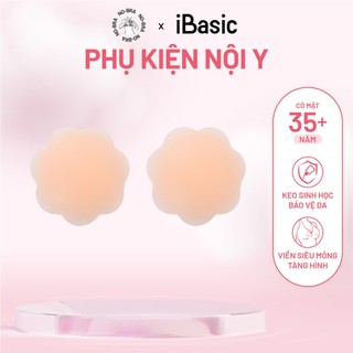 Miếng dán ngực silicone iBasic có lỗ thoáng khí chống mồ hôi siêu dính tái sử dụng PK117-1