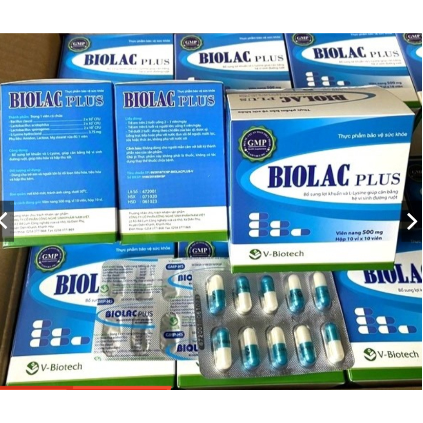 Biolac plus cân bằng vi khuẩn đường ruột, giúp hấp thụ và tiêu hóa tốt ...