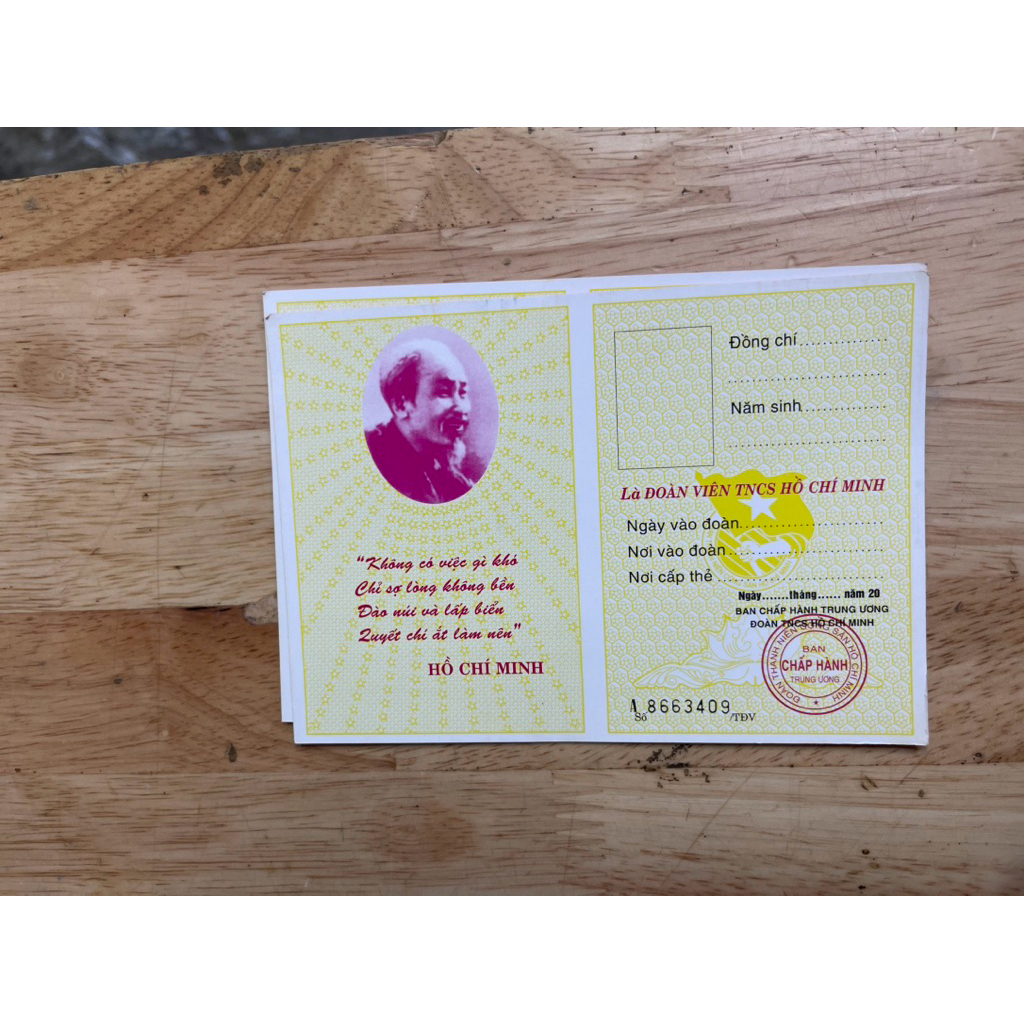 [COMBO 10] THẺ ĐOÀN VIÊN - VPP QUỐC HUY.