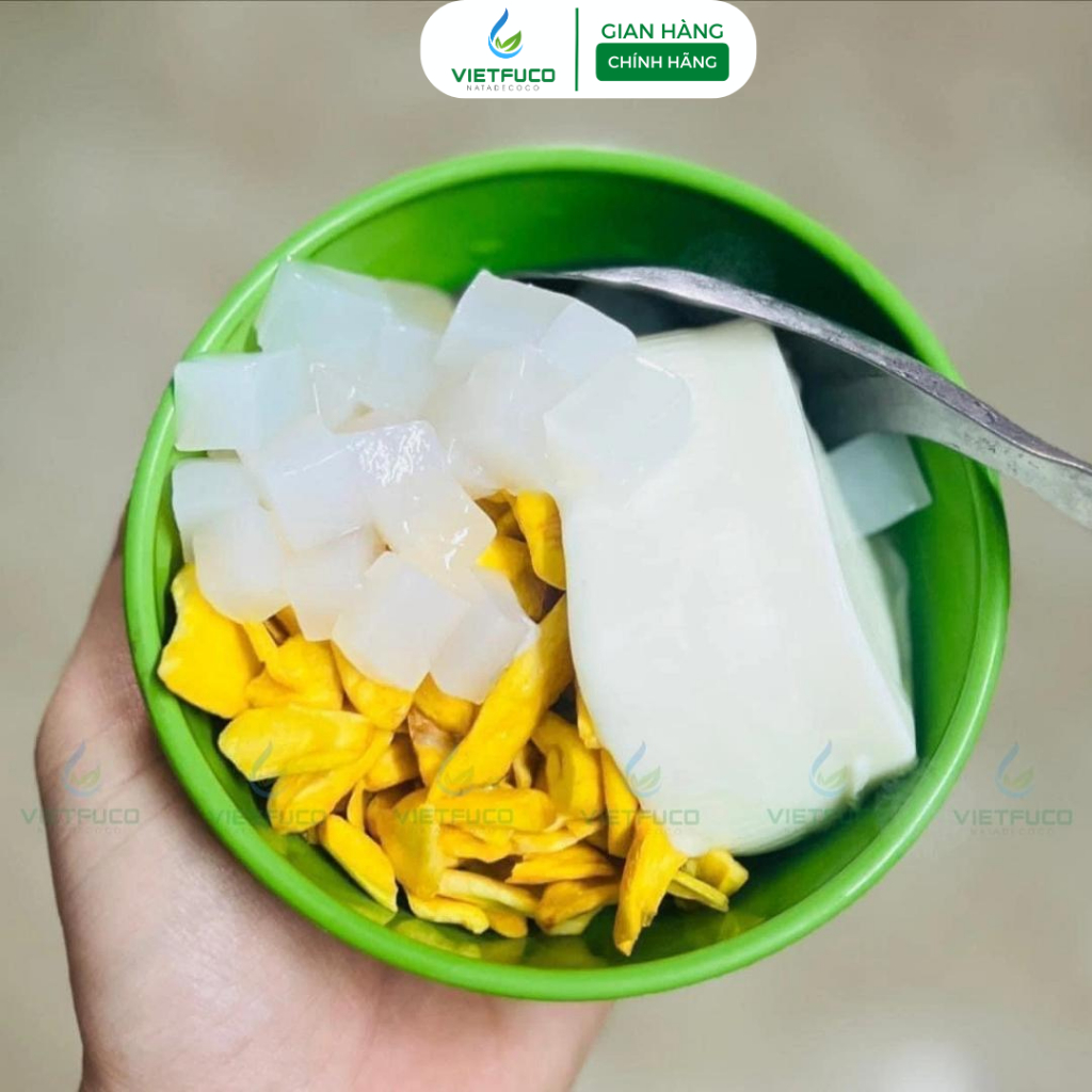 Thạch Dừa Minh Châu túi 1kg/500g/360g Ăn liền Snack - Đặc sản Bến Tre Vietfuco
